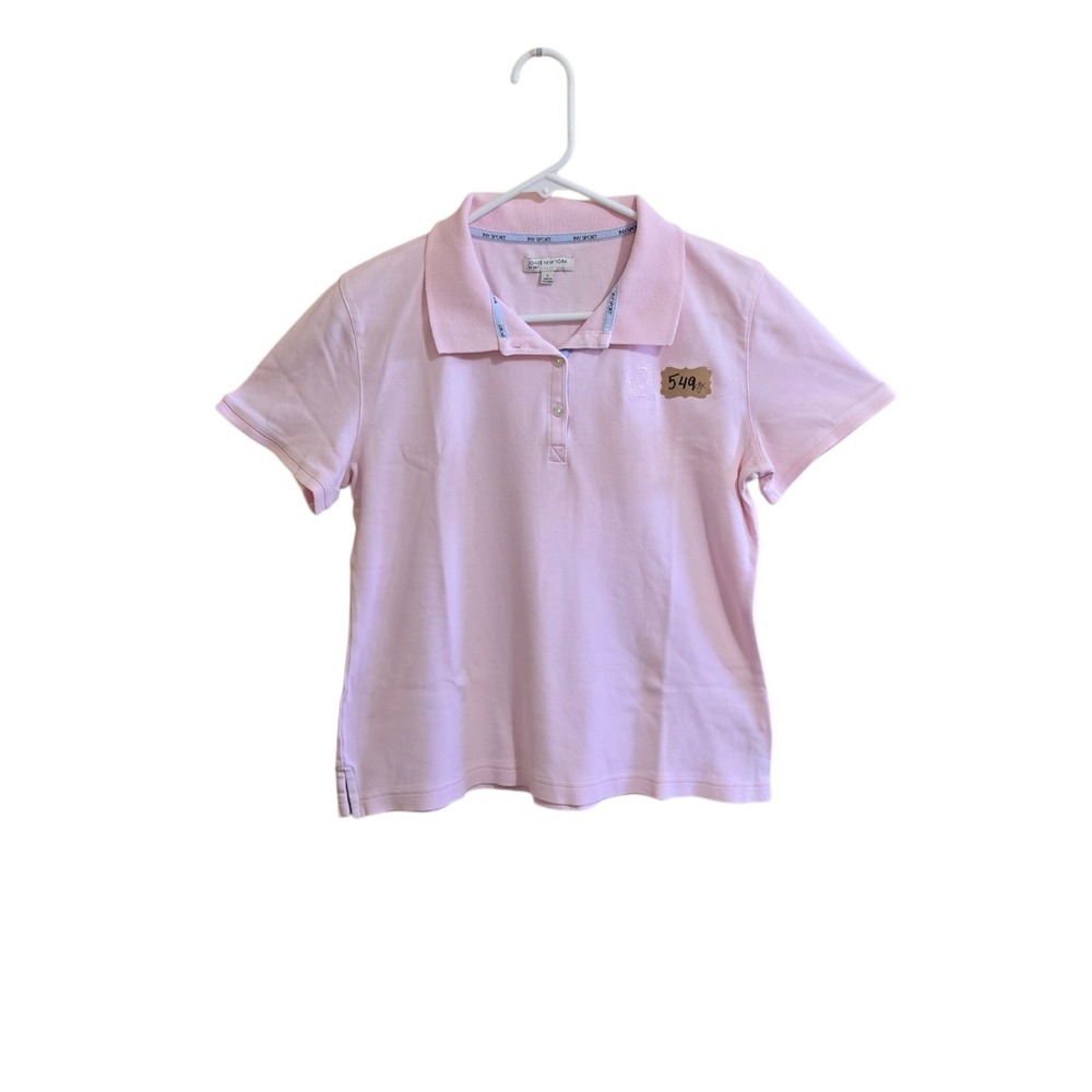 Jones NYβ Sport Polo Size LG Light Pink Cotton NWOT Short Sleeve Golf Tennis